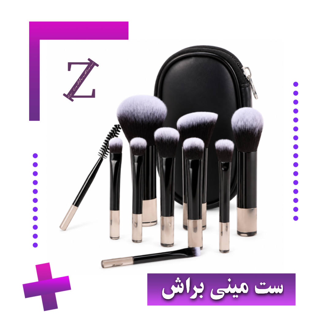 ست ۱۰ تکه براش آرایشی مینی